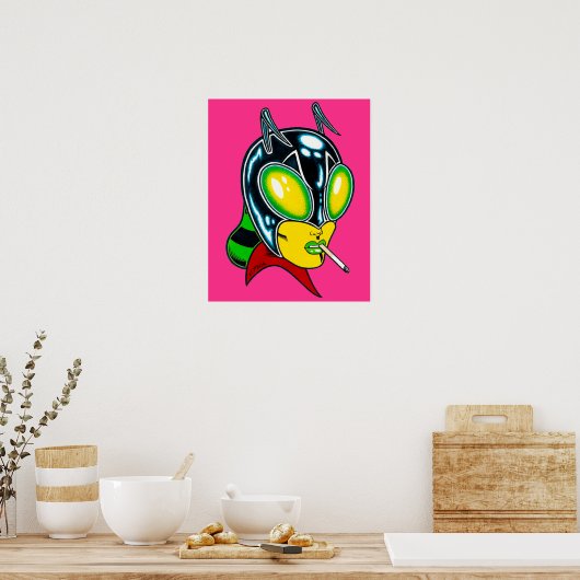 Insectra™/Kosmische kleuren Poster (Keuken)