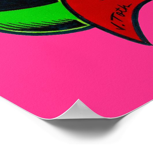 Insectra™/Kosmische kleuren Poster (Hoek)