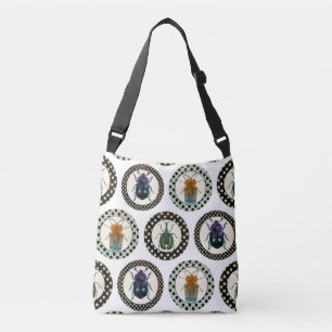 Insects Colorful Beetles Science Crossbody Tas