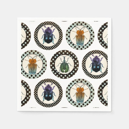  Insects Colorful Beetles Science Servet (Voorkant)