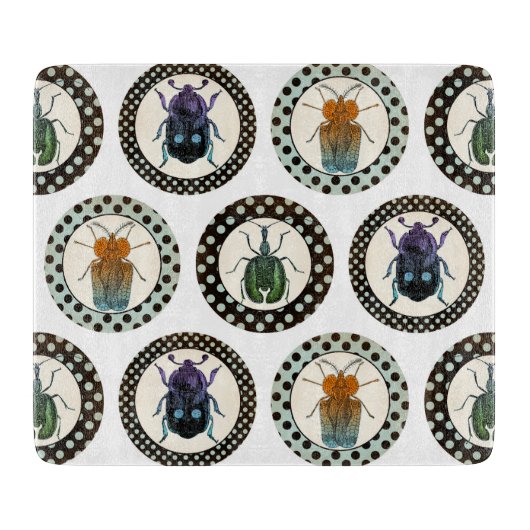  Insects Colorful Beetles Science Snijplank (Voorkant)