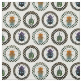 Insects Colorful Beetles Science Stof (Swatch)