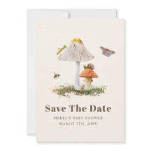 Insects Mushroom Woodland Natuur Baby shower