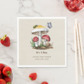 Insects Mushroom Woodland Natuur Baby shower Servet (Insitu)