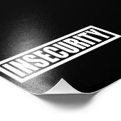 Insecurity security security Guard Foto Afdruk (Hoek)
