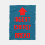Insert Cheesy Bread Fleece Deken (Voorkant)