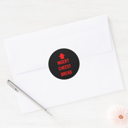 Insert Cheesy Bread Ronde Sticker (Envelop)