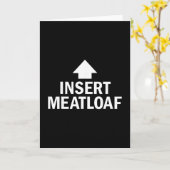 Insert Meatloaf Funny Thanksgiving Pointing Arrow  Kaart (Gele Bloem)