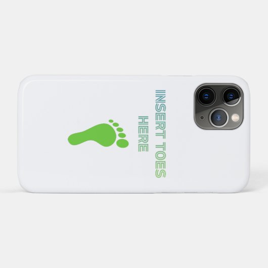 Insert Toes Here Case-Mate iPhone Case (Achterkant (horizontaal))
