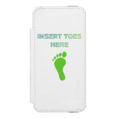 Insert Toes Here Incipio iPhone Portemonnee Hoesje (Voorkant Agenda)