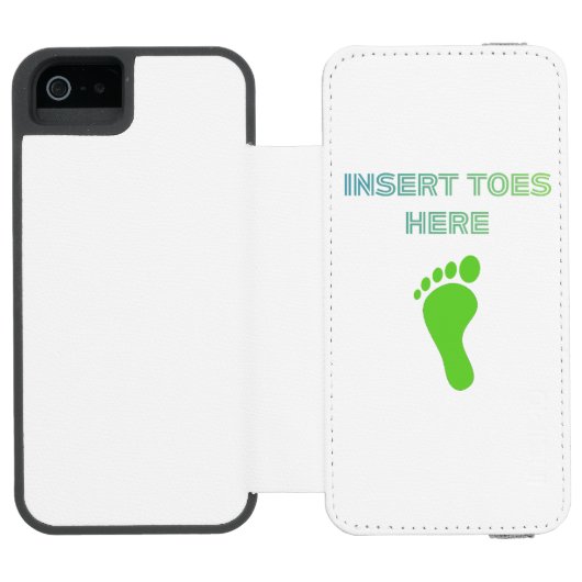 Insert Toes Here Incipio iPhone Portemonnee Hoesje (Agenda Open)