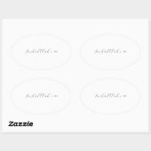 Inshallah x oneindigheid ovale sticker (Vel)