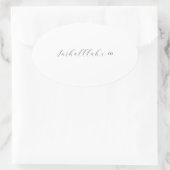 Inshallah x oneindigheid ovale sticker (Tas)