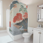 Inside Akiba Shrine  Ukiyo-e Japans Kunst Douchegordijn (In situ)