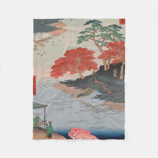 Inside Akiba Shrine  Ukiyo-e Japans Kunst Fleece Deken (Voorkant)