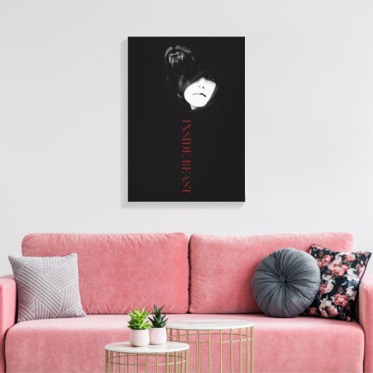 INSIDE BEAST CANVAS AFDRUK (Insitu (Woonkamer))