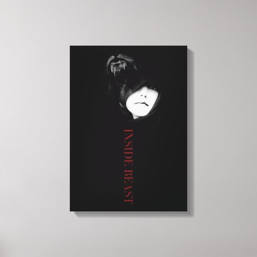 INSIDE BEAST CANVAS AFDRUK (Voorkant)