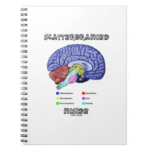 Inside Brain Geek Humor Notitieboek