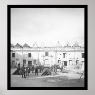 Inside Fort Marion in St. Augustine, FL 1864 Poster