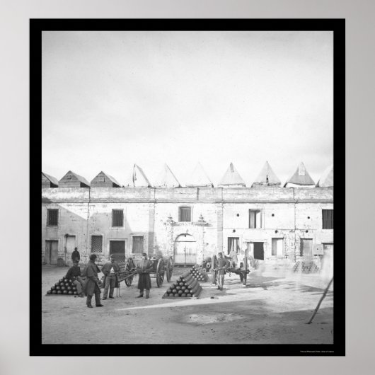 Inside Fort Marion in St. Augustine, FL 1864 Poster (Voorkant)