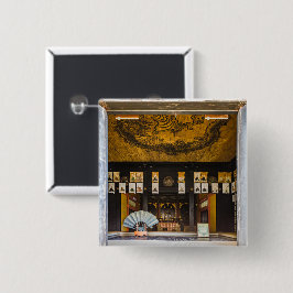 Inside Konchi-In tempel, Kyoto Vierkante Button 5,1 Cm