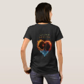 "Inside me verslaat het hart van een danser" T-shirt (Achterkant volledig)