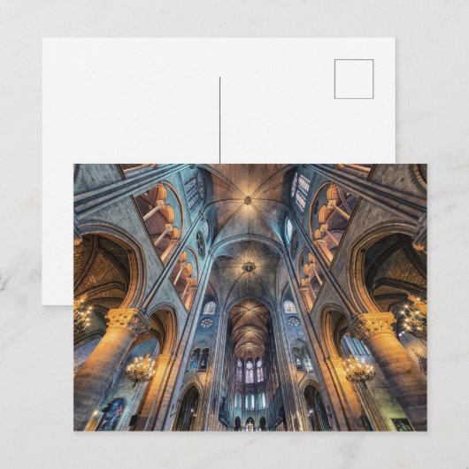 Inside Notre-Dame Briefkaart (Voorkant / Achterkant)