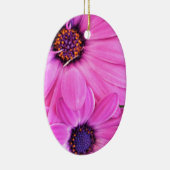 Inside of Pink Paars Gerbera Daisy Flower Natuur Keramisch Ornament (Rechts)