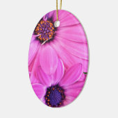 Inside of Pink Paars Gerbera Daisy Flower Natuur Keramisch Ornament (Links)