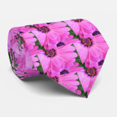 Inside of Pink Paars Gerbera Daisy Flower Natuur Stropdas (Opgerold)