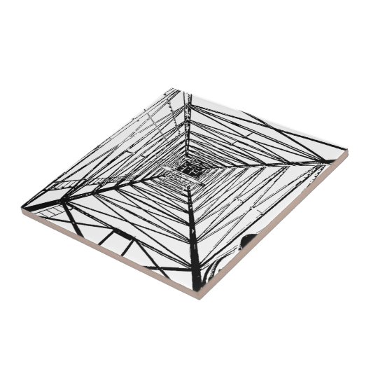 Inside Oil Drill Rig Sketch Tegeltje (Zijkant)