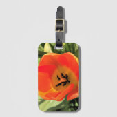 Inside Oranje Tulip Bagagelabel (Voorkant (verticaal))