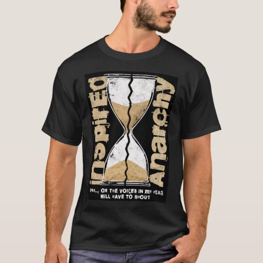 Inside Out & Angstig – Gebarsten Zandloper Grafisc T-shirt (Voorkant)