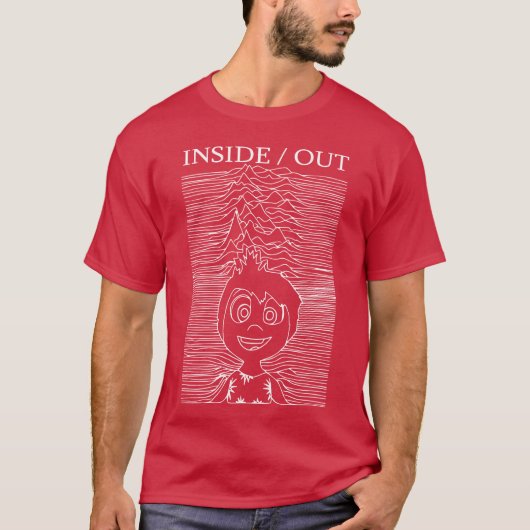 Inside out character minimalist design girl t-shirt (Voorkant)