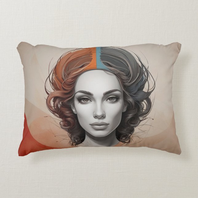 Inside Out Vivid Girl Accent Kussen (Voorkant)