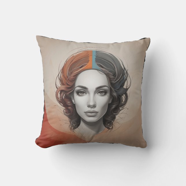 Inside Out Vivid Girl Buitenkussen (Voorkant)