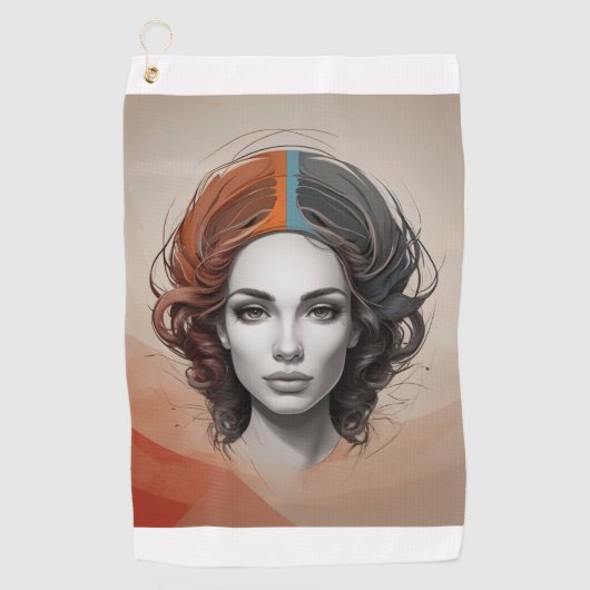 Inside Out Vivid Girl Golfhanddoek (Voorkant)