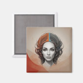 Inside Out Vivid Girl Magneet (Voorkant / Achterkant)