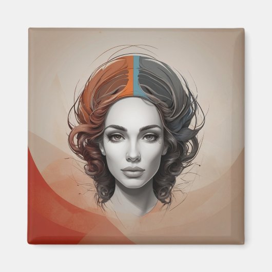 Inside Out Vivid Girl Magneet (Voorkant)