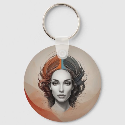 Inside Out Vivid Girl Sleutelhanger (Voorkant)