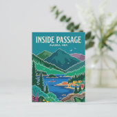 Inside Passage Alaska Briefkaart (Staand voorkant)
