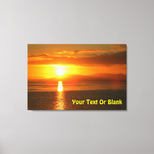 Inside Passage Sunset Canvas Afdruk