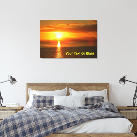 Inside Passage Sunset Canvas Afdruk (Insitu (Slaapkamer))
