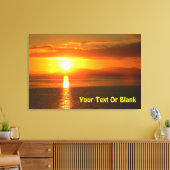 Inside Passage Sunset Canvas Afdruk (Insitu (Woonkamer))