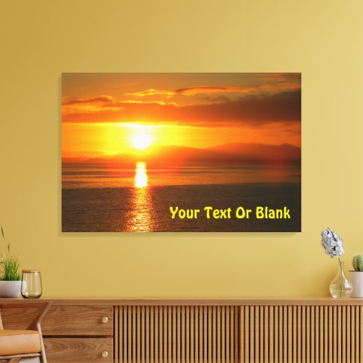 Inside Passage Sunset Canvas Afdruk (Insitu (Woonkamer))