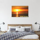 Inside Passage Sunset Canvas Afdruk (Insitu (Slaapkamer))