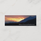 Inside Passage Sunset Profile Card Mini Visitekaartje (Achterkant)