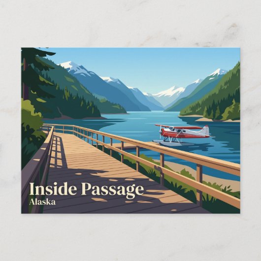Inside Passage USA Briefkaart (Voorkant)
