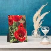 Inside Red Tulips Fotoplaat (Zijkant)