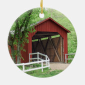 Inside Sandy Creek Bridge Hillsboro Missouri Keramisch Ornament (Achterkant)